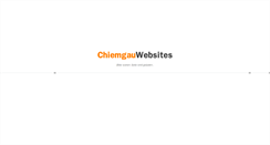 Desktop Screenshot of chiemgau-websites.de