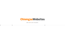 Tablet Screenshot of chiemgau-websites.de